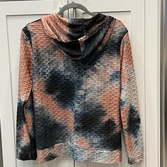 Scrunch Butt Shaping/Lifting Tie Dye 3PC Set With Hooded Jacket - Picture 6 of 13